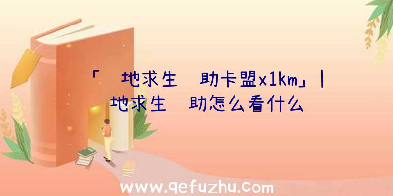 「绝地求生辅助卡盟x1km」|绝地求生辅助怎么看什么